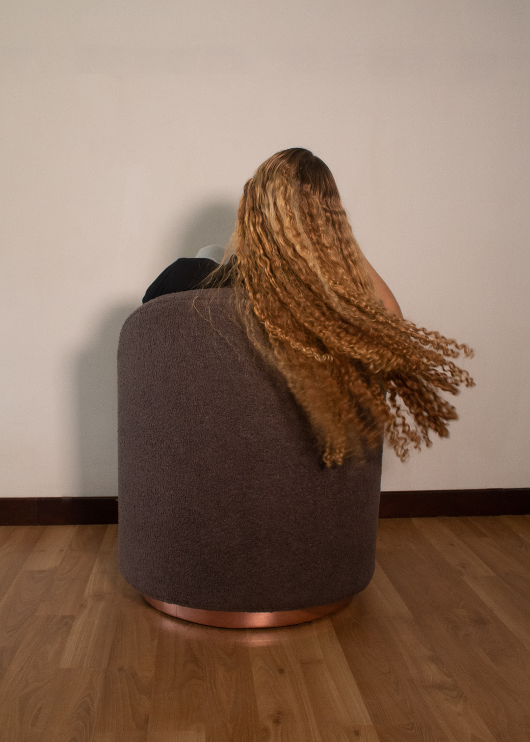 Poltrona con base giratoria 