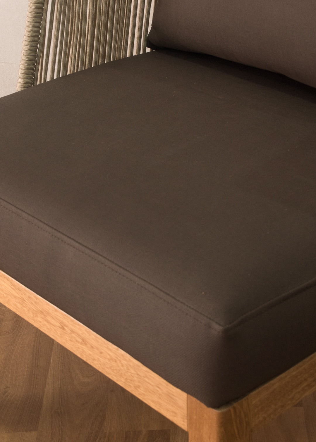 Silla tejida a mano con tela para exterior